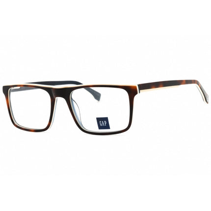 GAP Men's Eyeglasses - Clear Demo Lens Havana Acetate Square Full Rim | VGP014 0HAV ,