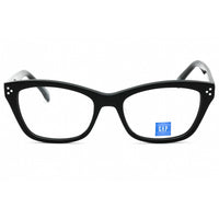 GAP Women's Eyeglasses - Clear Demo Lens Black Acetate Cat Eye Full Rim | VGP015 0BLA ,