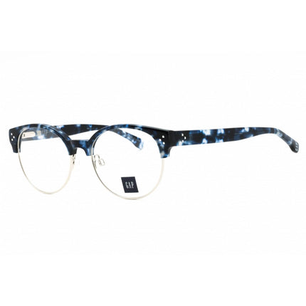 GAP Women's Eyeglasses - Navy Havana Metal Round Shape Full Rim Frame | VGP017 0NAH ,