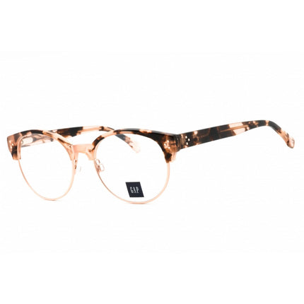 GAP Women's Eyeglasses - Blush Havana Metal Round Shape Full Rim Frame | VGP017 0BLU ,