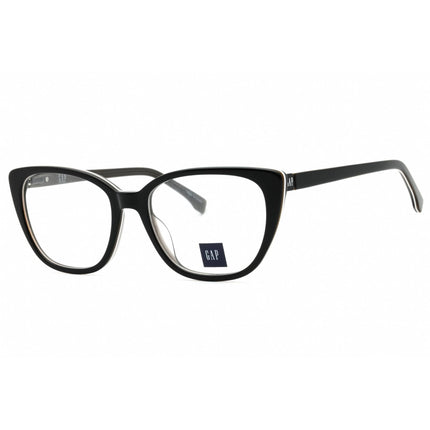 GAP Women's Eyeglasses - Clear Demo Lens Black Acetate Cat Eye Full Rim | VGP018 0BLA ,