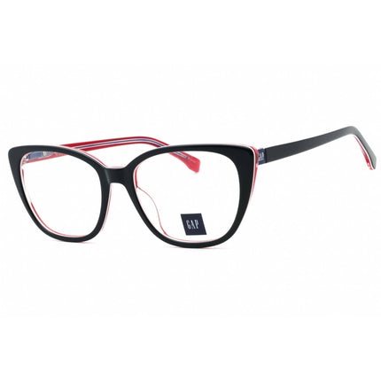 GAP Women's Eyeglasses - Clear Demo Lens Navy Acetate Cat Eye Full Rim | VGP018 0NAV ,