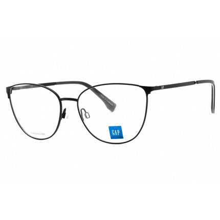 GAP Women's Eyeglasses - Clear Demo Lens Black Metal Cat Eye Full Rim | VGP019 0BLA ,