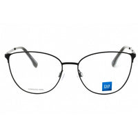 GAP Women's Eyeglasses - Clear Demo Lens Black Metal Cat Eye Full Rim | VGP019 0BLA ,