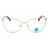 GAP Women's Eyeglasses - Clear Demo Lens Gold Cat Eye Full Rim Frame | VGP019 0GOL ,