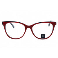 GAP Women's Eyeglasses - Clear Demo Lens Red Acetate Cat Eye Full Rim | VGP023 0RED ,