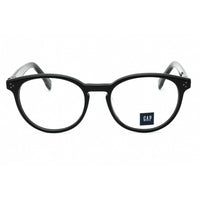 GAP Men's Eyeglasses - Clear Demo Lens Black Acetate Round Full Rim | VGP027 0BLA ,