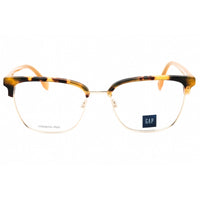 GAP Women's Eyeglasses - Clear Demo Lens Havana Metal Square Full Rim | VGP038 0HAV ,