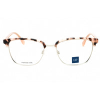 GAP Women's Eyeglasses - Blush Havana Metal Square Shape Full Rim Frame | VGP038 0BLU ,