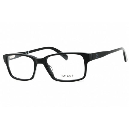 Guess Men's Eyeglasses - Shiny Black Acetate Rectangular Full Rim Frame | GU1906 001 ,