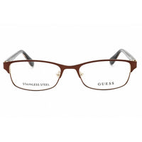 Guess Women's Eyeglasses - Metallic Brown/Gold Metal Rectangular Frame | GU2614 49 ,
