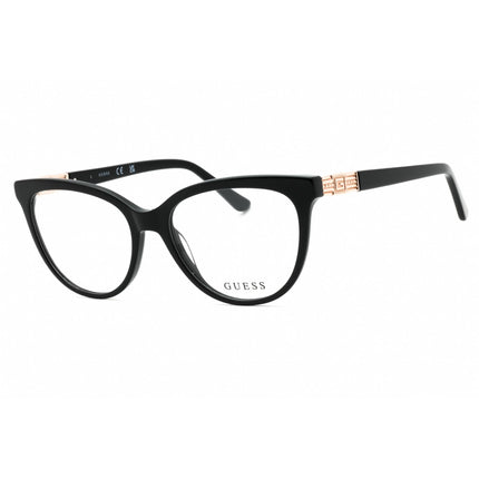 Guess Women's Eyeglasses - Shiny Black Acetate Cat Eye Full Rim Frame | GU2942 001 ,