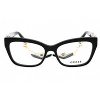 Guess Women's Eyeglasses - Shiny Black Acetate Cat Eye Full Rim Frame | GU2960 001 ,