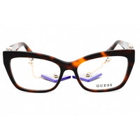 Guess Women's Eyeglasses - Dark Havana Acetate Cat Eye Full Rim Frame | GU2960 052 ,