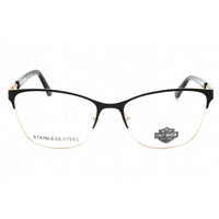 Harley Davidson Women's Eyeglasses - Shiny Black Cat Eye Full Rim Frame | HD0553 001 ,