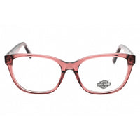 Harley Davidson Women's Eyeglasses - Shiny Pink Square Full Rim Frame | HD0568 072 ,