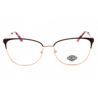 Harley Davidson Women's Eyeglasses - Bordeaux/Other Metal Square Frame | HD0569 071 ,