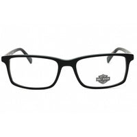 Harley Davidson Men's Eyeglasses - Matte Black Rectangular Full Rim Frame | HD0756 002 ,