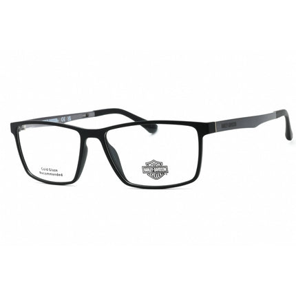 Harley Davidson Men's Eyeglasses - Matte Black Rectangular Full Rim Frame | HD0794 002 ,