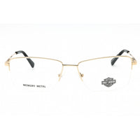 Harley Davidson Men's Eyeglasses - Pale Gold Metal Rectangular 56mm Frame | HD0949 032 ,