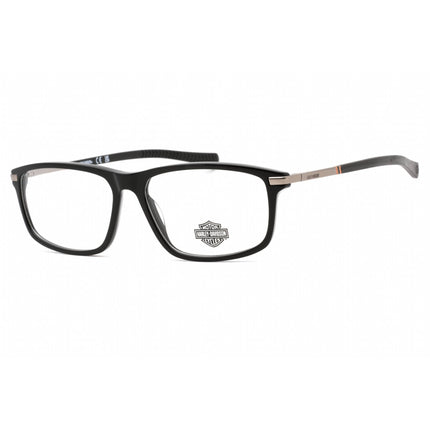 Harley Davidson Men's Eyeglasses - Shiny Black Rectangular Full Rim Frame | HD0980 001 ,