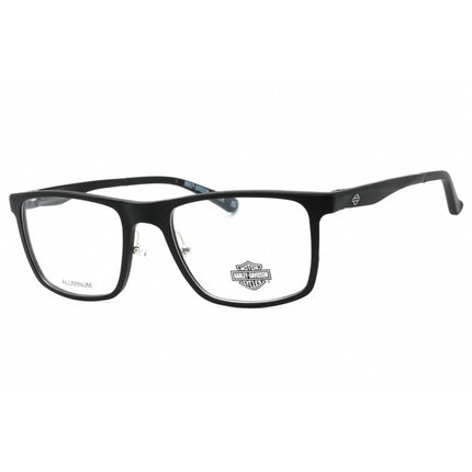 Harley Davidson Men's Eyeglasses - Matte Black Rectangular Full Rim | HD9025 002 ,