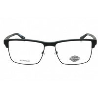 Harley Davidson Men's Eyeglasses - Matte Black Metal Rectangular Frame | HD9026 002 ,