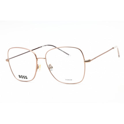 Hugo Boss Women's Eyeglasses - Matte Rose Gold Metal Square Frame | BOSS 1214 0G1C 00 ,