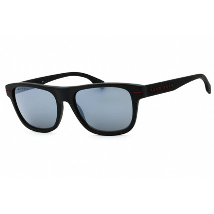 Hugo Boss Men's Sunglasses - Matte Black Red Square Full Rim | BOSS 1322/S 0BLX T4 ,