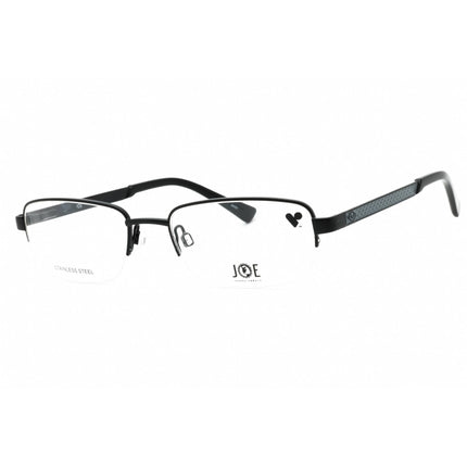 Joe Optical Men's Eyeglasses - Black Jack Metal Rectangular Half Rim | JOE4056 001 ,
