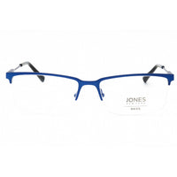 Jones New York Men's Eyeglasses - Blue Metal Rectangular Half Rim Frame | J363 0BLE ,