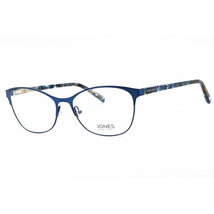 Jones New York Women's Eyeglasses - Blue Metal Cat Eye Full Rim Frame | J491 0BLE ,