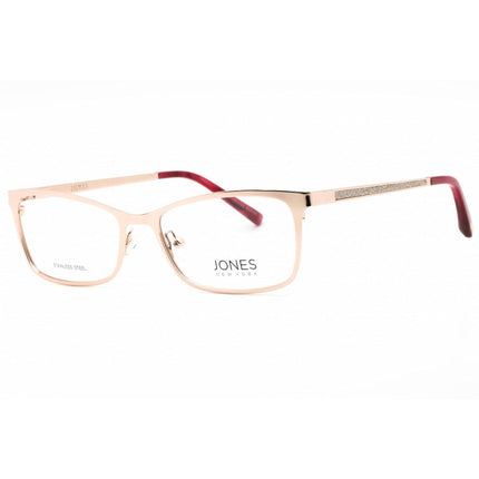 Jones New York Women's Eyeglasses - Rose Gold Metal Cat Eye Full Rim Frame | J494 0ROG ,