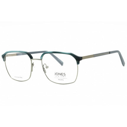 Jones New York Men's Eyeglasses - Blue Horn Metal Square Full Rim Frame | VJOM370 0BLH ,