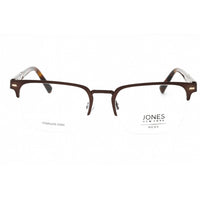 Jones New York Men's Eyeglasses - Brown Metal Square Half Rim Frame | VJOM376 0BRO ,