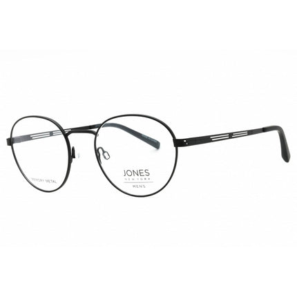 Jones New York Men's Eyeglasses - Black Metal Round Full Rim Frame | VJOM377 0BLA ,