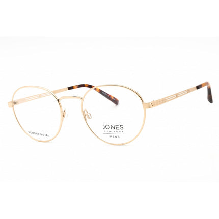 Jones New York Men's Eyeglasses - Gold Metal Round Shape Full Rim Frame | VJOM377 0GOL ,