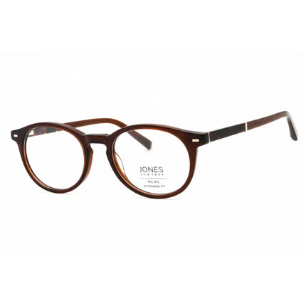 Jones New York Men's Eyeglasses - Brown Acetate Round Full Rim Frame | VJOM546 0BRO ,