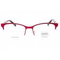 Jones New York Women's Eyeglasses - Burgundy Metal Cat Eye Half Rim | VJON496 0BUR ,