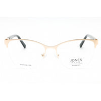 Jones New York Women's Eyeglasses - Gold Metal Cat Eye Shape Half Rim | VJON501 0GOL ,