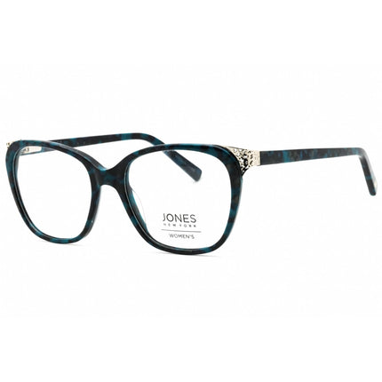 Jones New York Women's Eyeglasses - Blue Havana Acetate Square Frame | VJON783 0BLH ,