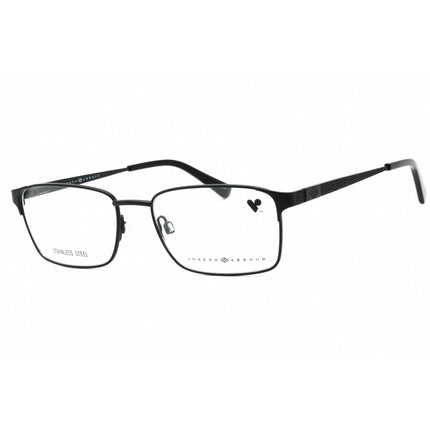 Joseph Abboud Men's Eyeglasses - Black Metal Rectangular Full Rim Frame | JA4068 001 ,