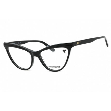 Karl Lagerfeld Women's Eyeglasses - Black Acetate Cat Eye Full Rim Frame | KL6079 001 ,