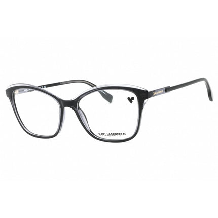 Karl Lagerfeld Women's Eyeglasses - Black/Grey Cat Eye Full Rim Frame | KL6095 009 ,