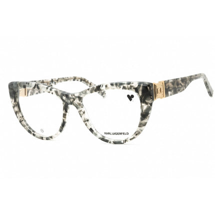 Karl Lagerfeld Women's Eyeglasses - Textured Grey Acetate Cat Eye Frame | KL6133 062 ,
