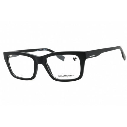 Karl Lagerfeld Men's Eyeglasses - Matte Black Rectangular Full Rim Frame | KL6138 002 ,
