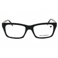Karl Lagerfeld Men's Eyeglasses - Matte Black Rectangular Full Rim Frame | KL6138 002 ,