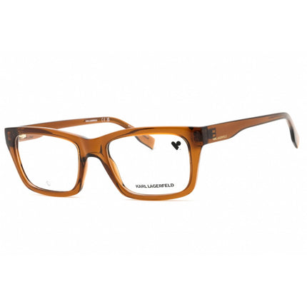 Karl Lagerfeld Men's Eyeglasses - Brown Injected Propionate Rectangular | KL6138 200 ,
