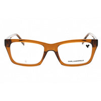 Karl Lagerfeld Men's Eyeglasses - Brown Injected Propionate Rectangular | KL6138 200 ,