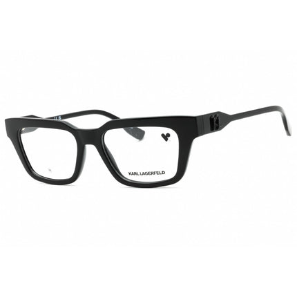 Karl Lagerfeld Unisex Eyeglasses - Black Rectangular Shape Full Rim Frame | KL6152 001 ,